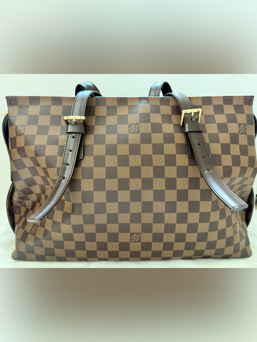 Authentic Louis Vuitton Damier Ebene Chelsea Tote Bag - Discontinued Vintage - Picture 3 of 14